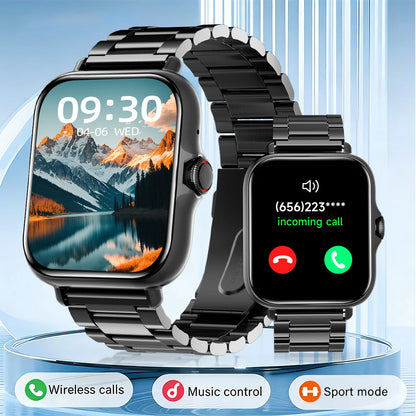 New Smart Watch 1.83'' Waterproof Message Answer Call Sports Pedometer Sleep Monitoring Information Alerts For IOS&Android