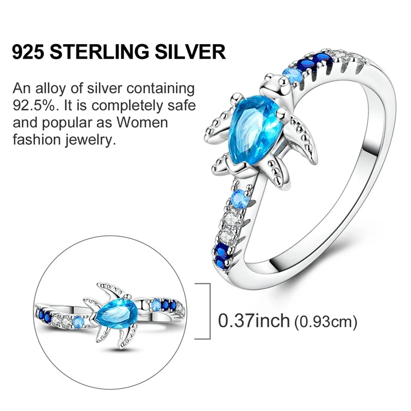 LAZA 925 Sterling Silver Colorful Rings Sparking Zirconium Bowknot Moon Sun Original Ring For Women Anniversary Wedding Gifts