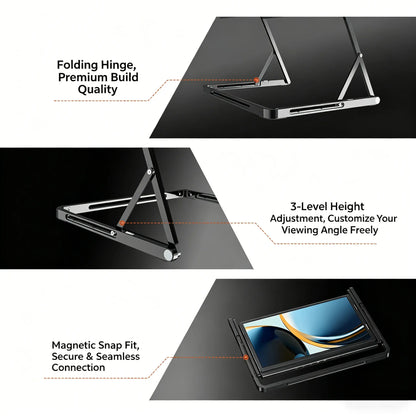 Sibolan 14" Three Screen Portable Monitor 60Hz 100% sRGB Metal Body HDMI USB-C Plug Tripe Laptop Screen Extender For Win mac OS