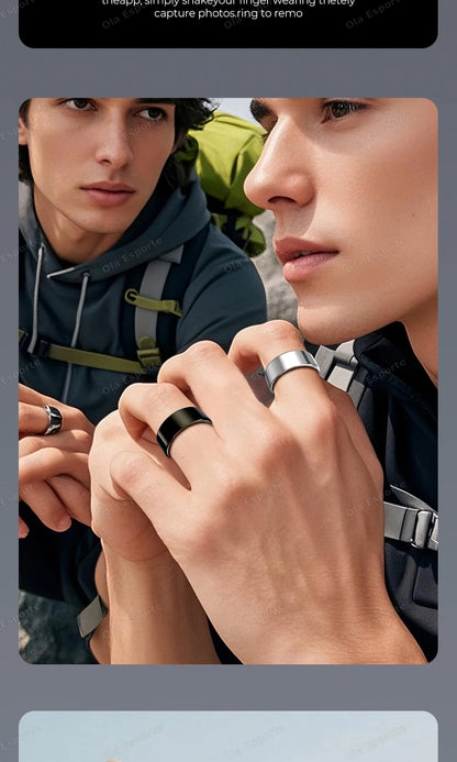 2026 New Smart Ring Heart Rate Blood Pressure Sleep Monitoring Motion Tracking IP68 Waterproof Men Women Smart Ring Holiday Gift