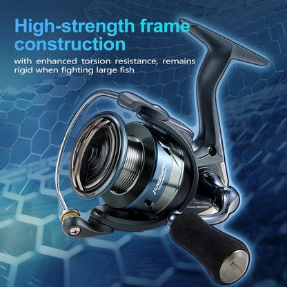 Soloking AVISPARK Spinning Fishing Reel 15KG Max Drag Power 5.2:1 Gear Ratio Ultra-Smooth Spinning Reel for Bass Pike Fishing