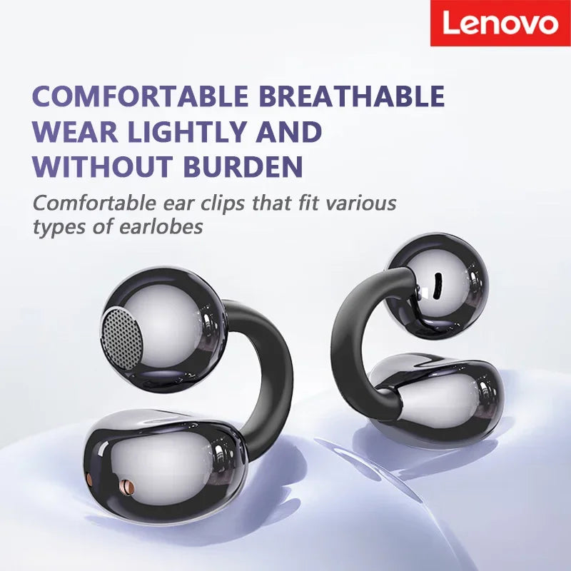 Original Lenovo TA410 Bone Conduction Wireless Earphones OWS 5.4 Bluetooth Headphones Stereo Music Call Noise Cancelling Earbuds