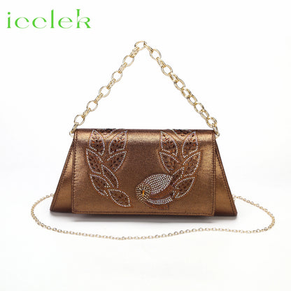 New Arrival Purple Color Women Peep Toe Sandals Shoes Matching bag Set For Mature Offices Ladies in Dress