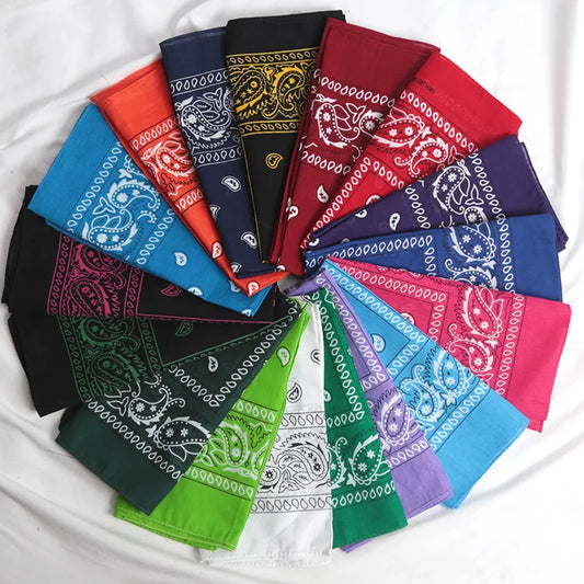 21 Colors Summer Ip Hop Bandana Casual Elegant Thin Breathable Neck Women Head Wrap Hair Scarves Shawl for Women/Men/Boys/Girls