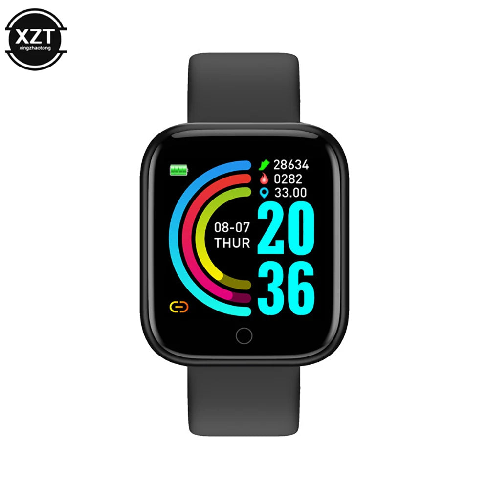 Y68 Color Screen Pedometers Sport Watches Bracelets D20 Heart Rate Blood Pressure Fitness Smart Wristband For Children Men Women