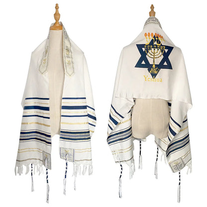 2026 Unisex Jewish Tallit Prayer Shawl Talis Scarf Lord Prayer Head Holy Spirit Pilgrim Shawls Red Ethnic Wraps Fashion 50x180cm
