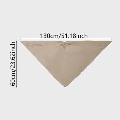 New Triangle Jersey Hijab Scarf For Women Muslim Shawls Headscarf Wraps Solid Color Scarves Head Wrap Islamic Turban Headband