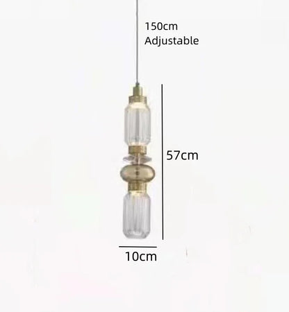 Modern Pagoda Home Design Glass Led Pendant Lights for Living Dining Table Room Apartment Bar Counter Simple Lusters Luminaires