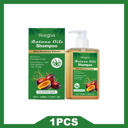 HOEGOA Batana Oils Shampoo All-Round Scalp Care Keep Healthy Luster Promotes Hair Growth Prevents Hair Loss