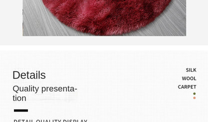 Super Soft Plush Round Rug Mat Fluffy White Carpets For Living Room Home Decor Bedroom Kid Room Decoration Salon Thick Pile Rug