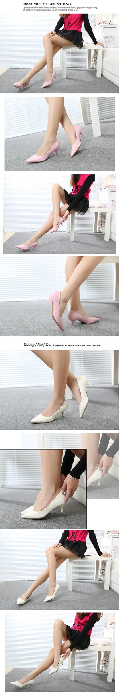 Professional High Heels Women Pointed Shallow Mouthed Single Shoes Black Slim Heeled Flight Attendant Formal Work Shoes Pumps
