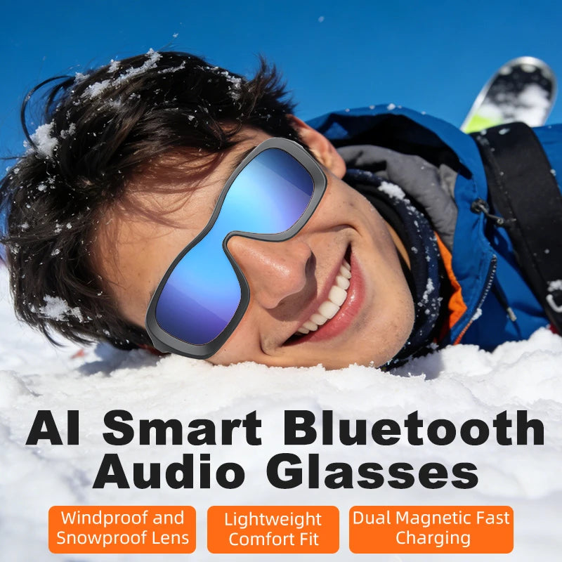 2026 Smart Glasses HD Photo Video AI Record Translation Touch Photochromic Lenses Bluetooth Call Music Multifunction Glasses