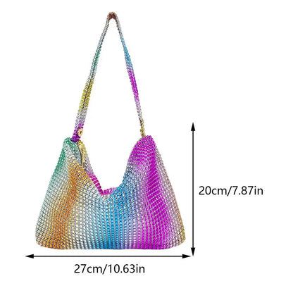 NEW Evening Clutch Bag for Women Glitter Elegant Top Handle Bags Ladies Party Wedding Bag Shiny Rhinestone Handbag Purses New