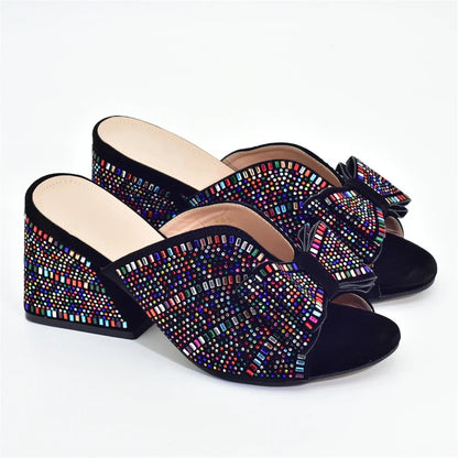2026 Italian Elegant Women Party Pumps Decorated with Rhinestone Plus Size Women Shoes 43 High Heels Women Pumps Platform Heels
