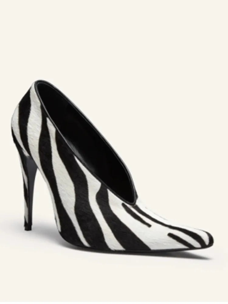 2026Spring/Summer New Pointed Stiletto Single Shoes European and American Fashion 34-45 Large Women's Fashion Women's Shoes