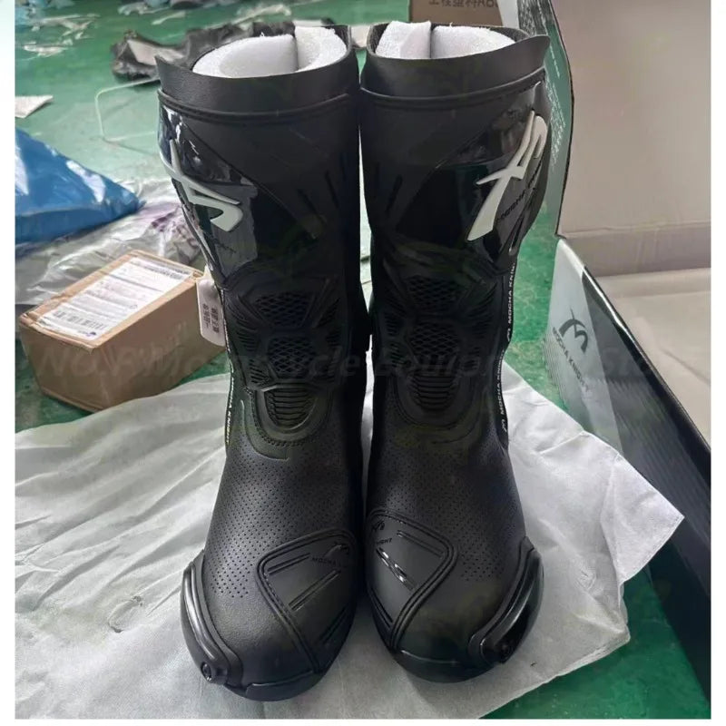 Men's Summer Breathable Racing Boots MOCHA SH109 Motorcycle Boots Breathable Women's Off-road Racing CE Certified Riding Boots