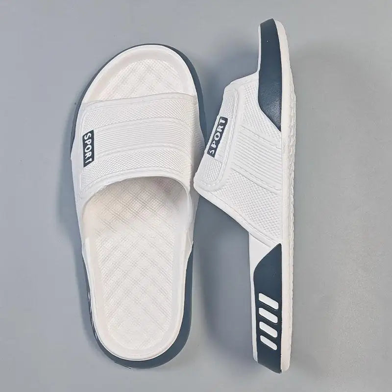 Big Size 40-47 Soft Bottom Sports Eva Slippers Men's Summer Fashion Indoor Outdoor Home Shallow Slippers Man Streetwear Sandals
