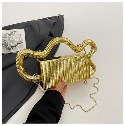 2026 Luxury Designer Women's Shoulder Bags Silver Evening Clutch Bag Trend Clip Party Purse Fashion Crossbody Handbag