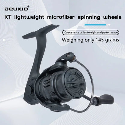 DEUKIO Lightweight Spinning Reel Fishing Reel Gear Ratio 5.2:1 Powerful Spinning Fishing Reels for Freshwater Saltwater