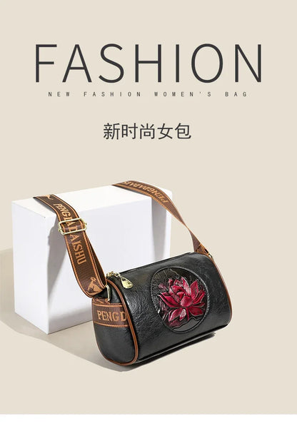 Shoulder Bag Casual Women Handbag Soft Leather Shoulder Crossbody Bags for Women New Fashion Print Ladies Messenger Tote Bag