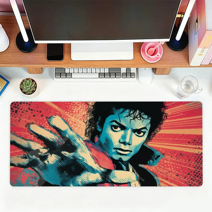 Classic Singer M-Michael Jackson Mouse Pad For Office Gaming And Keyboards Non-Slip Large Waterproof