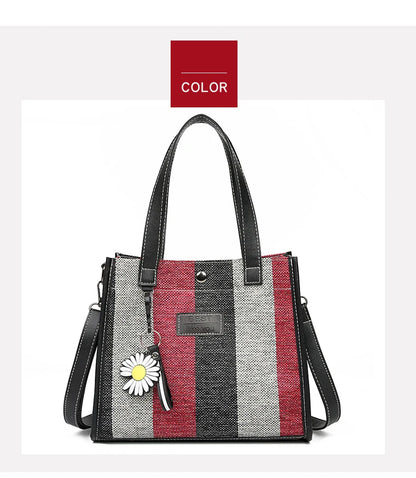 Fashion Messenger Bags For Women Shoulder Ladies Designer Handbag Solid Large Capacity Casual Canvas Shoulder Female Bag