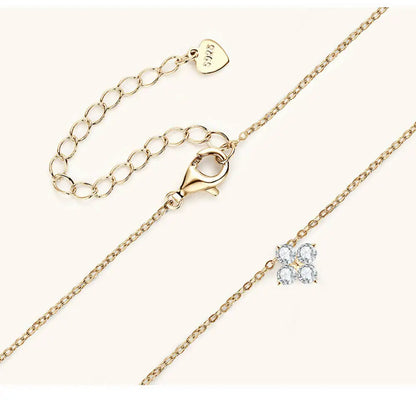 TY D VVS1 Moissanite Pandent Necklace GRA Certified 0.4ct Lab Diamond S925 Sterling Silver Dainty Necklaces For Women Minimalist