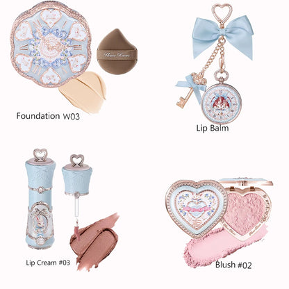 Flowerknows Gift Box Makeup Set Little Angel Full Box Lip Glaze Blusher Shell Jewelry Flower Know Birthday Gift Kit