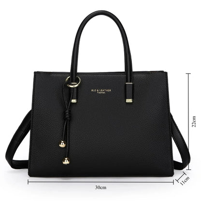 Genuine Brand Top Quality Leather Handbag Women's Tote Messenger Sac Designer Large Capacity 3 Levels Shoulder Crossbody Bags