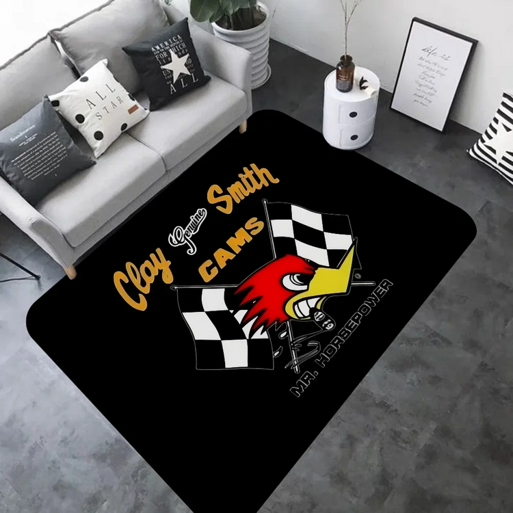 Mr H-Horsepower Clay Smith Door Mat Washable Non-Slip Living Room Sofa Chairs Area Mat Kitchen Bedside Area Rugs