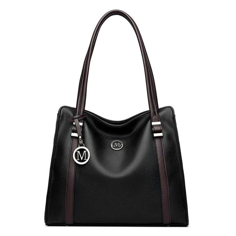 Soft Leather Luxury Handbags Women Bags Designer Shoulder Sac Ladies Large Capacity Top-Handle Bags Shopping Tote Bag Sac A Main