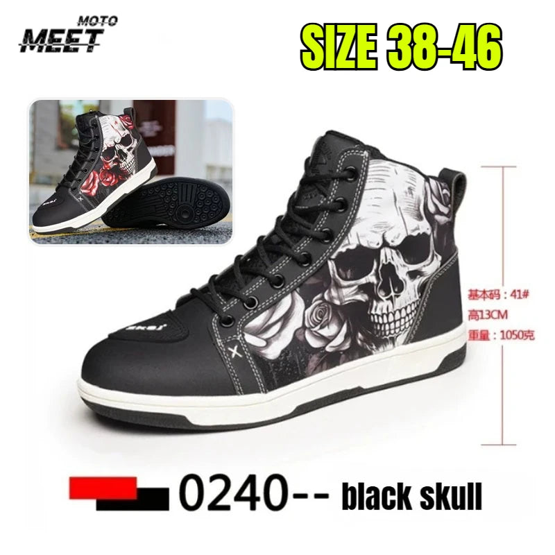 Motorcycle Boots Motos Riders Protective Boots Waterproof Non-slip Motocross Mountain Racing Shoes Casual Shoes Botas Para Moto