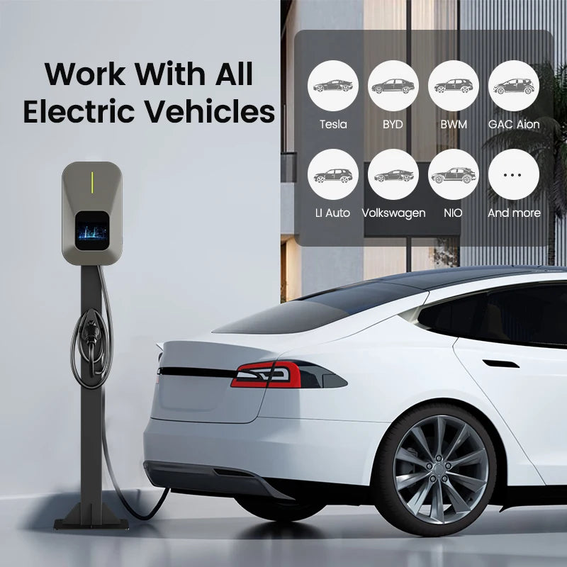 Manufacturers 11kW GBT OCPP1.6J Commercial Electric Vehicle Wallbox EV Charger Pile AC Fast Charging Station