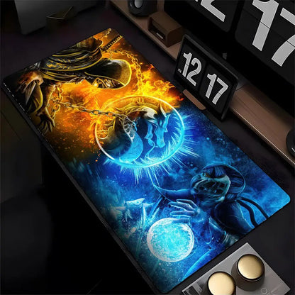 Mortal Kombat Mouse Pad Mousepad HD Printing Computer Gamers Locking Edge Non-slip Mouse Pad XXL90x40cm Keyboard PC Desk Pad