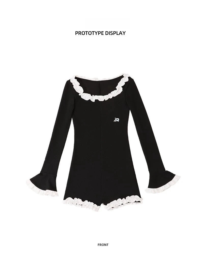2026 New Black One Piece Swimsuit for Women Slimming Conservative Tummy Control Elegant Design Hot Springs Bathing Suit