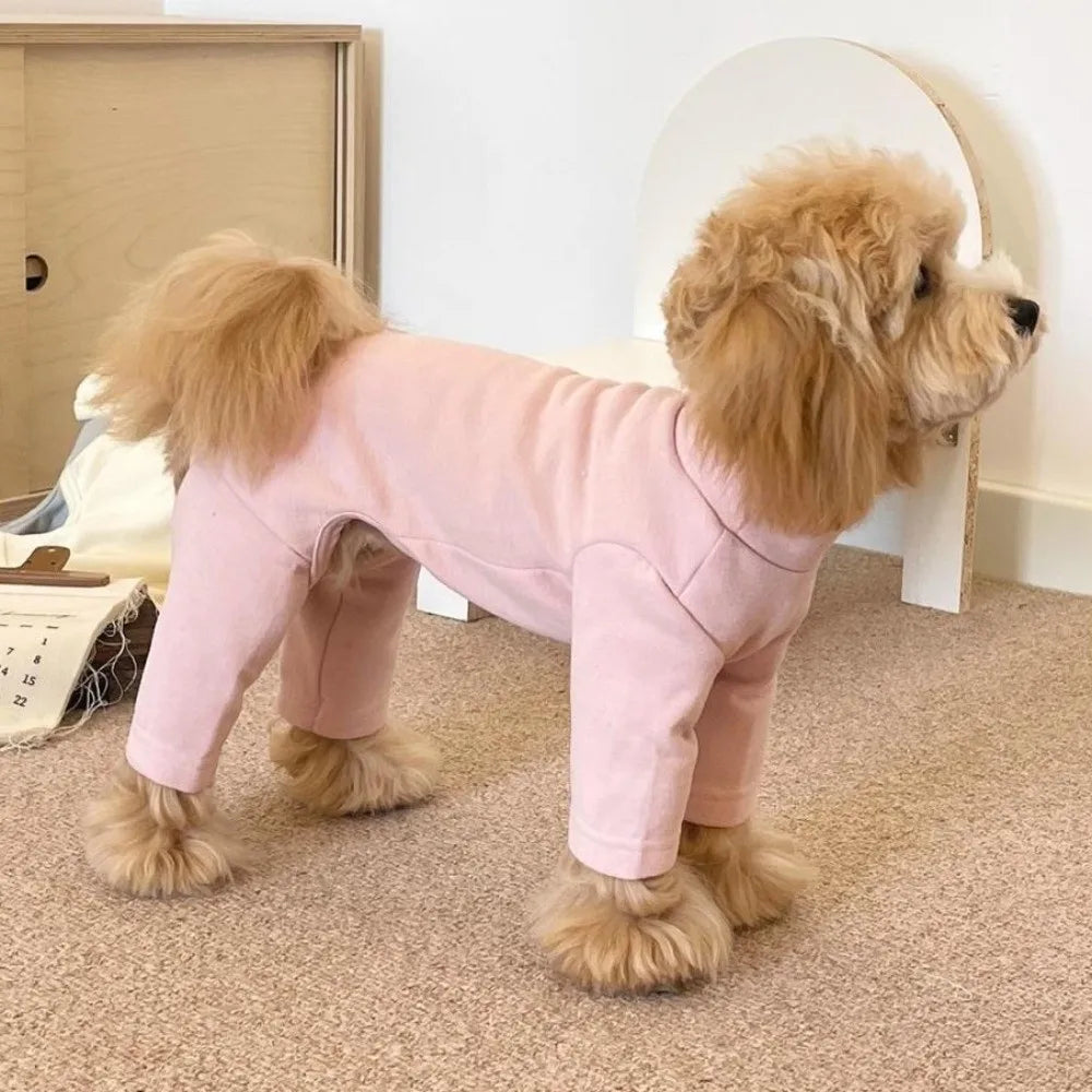 Warm Elastic Pet Jumpsuit Breathable Windproof Pet Four Legged Pants Soft Comfortable Dog Base Shirt Small Medium Dogs