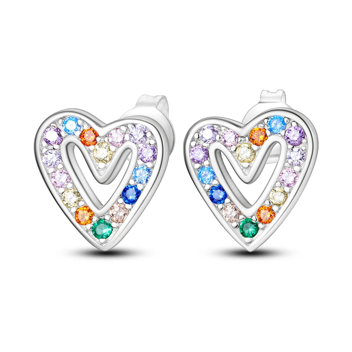 925 Sterling Silver Star Moon Heart Shape Earrings Jewelry Versatile Hoop Earrings For Women Jewelry Fine Birthday Party Gifts