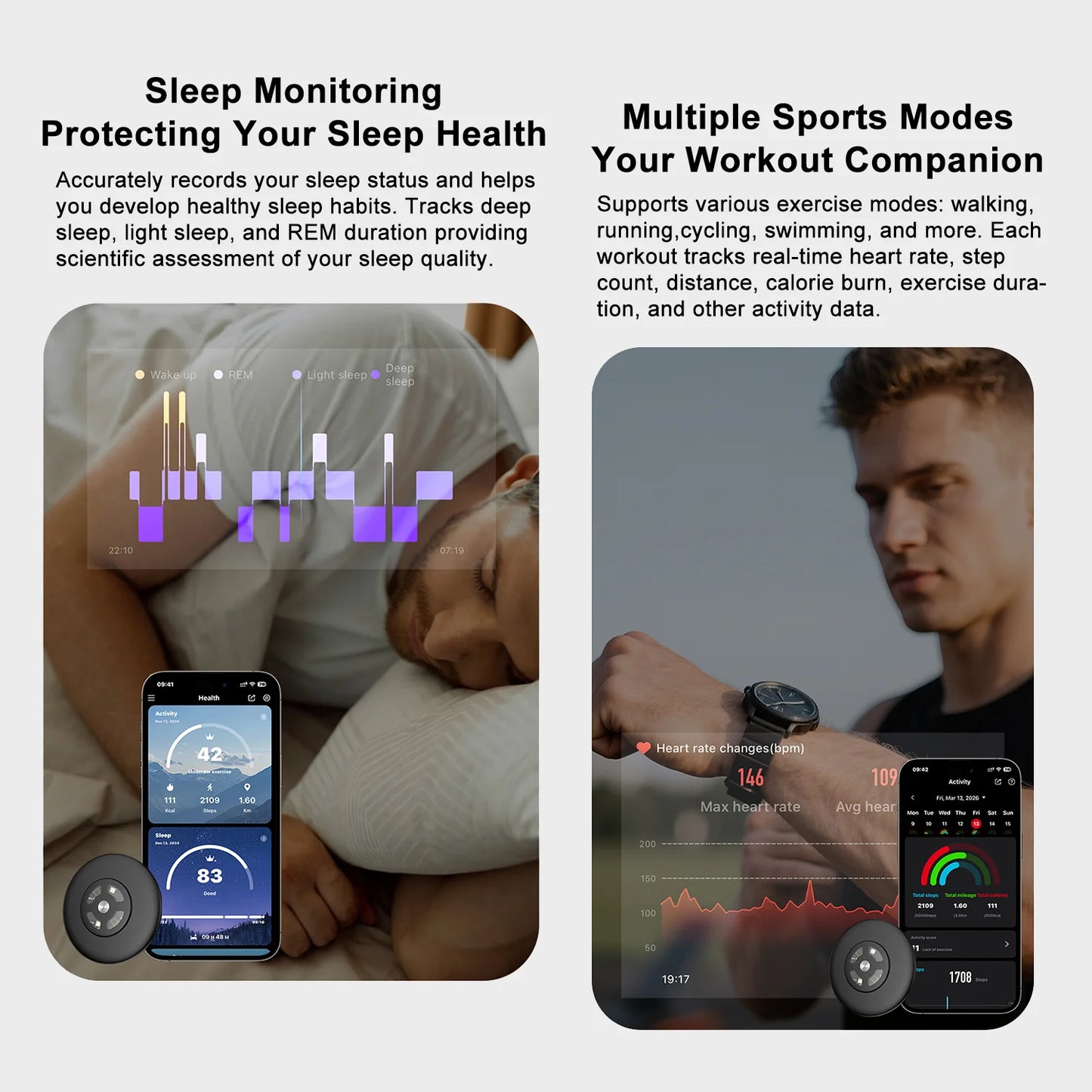 Watch AI Health Patch, Turn Any Watch Into A Smart Watch, Smart AI Health Detection Device for Regular Watches, Multi Functions