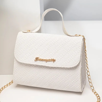 Leisure small square bag autumn and winter new women's bag wholesale simple handbag embossed chain bag cross-border bags