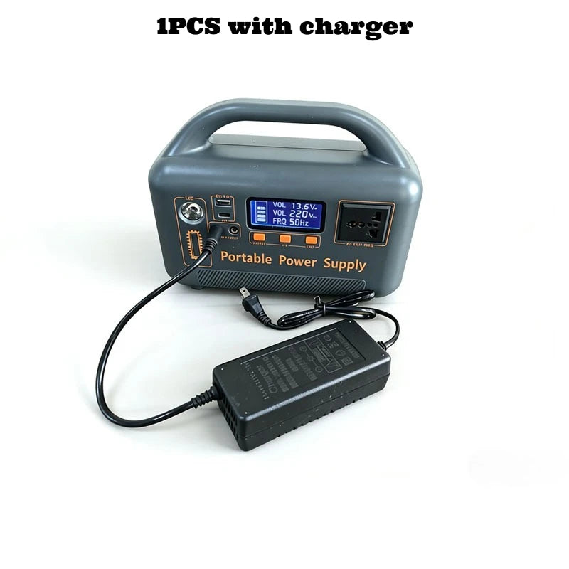 Portable Power Station Solar Generator with Solar Panel (Optional), 400W 192Wh LiFePO4 Power Bank, with Camp Solar Charger