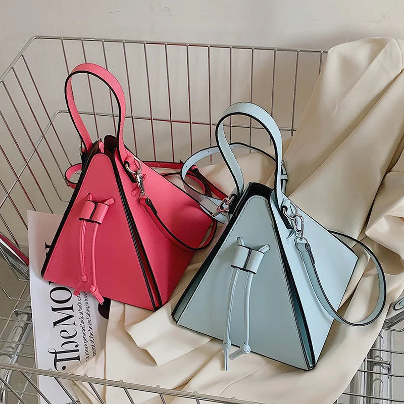 Fashion Ladies Shoulder Bags Handbag High Quality Leather Crossbody Bag Designer Female Triangle BagsSense of Luxury Women Bags
