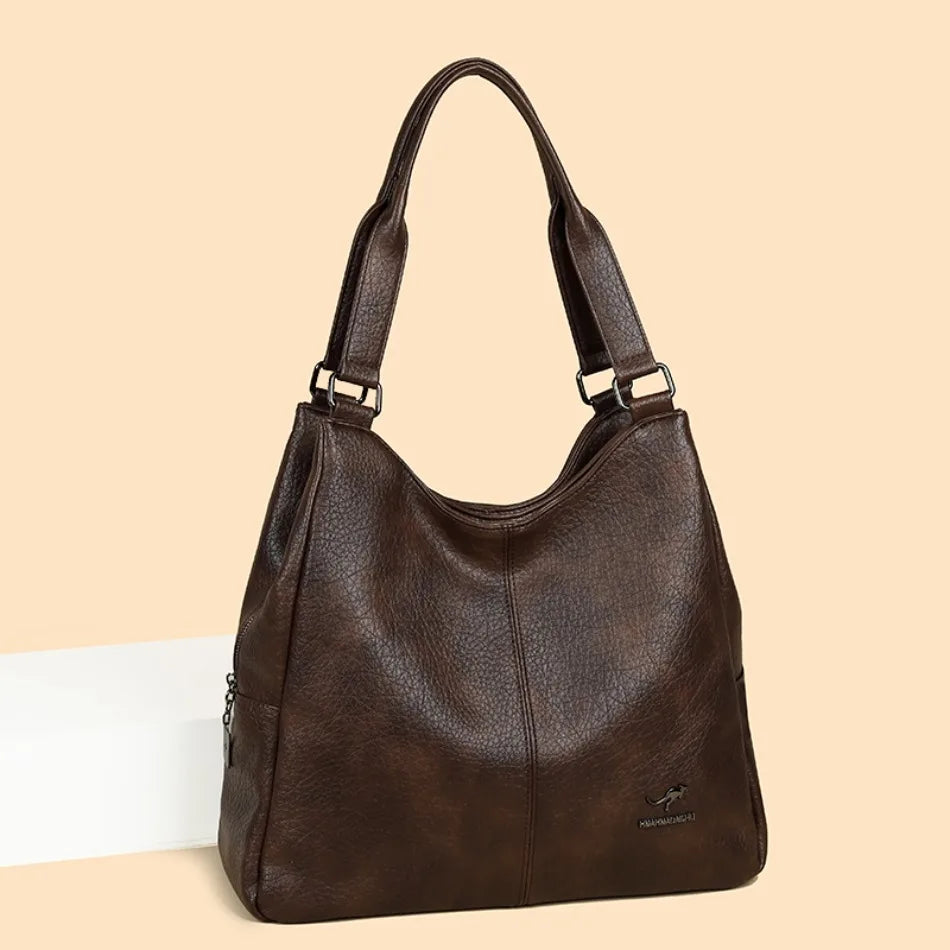Three Layers Genuine Brand Tote Bag Luxury Handbags for Women Mom Shoulder Hand Bag Designer Top Quality Soft Leather Sac New