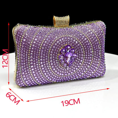 Latest Women Italian Shoes and Matching Bags Decorated with Rhinestone Elegant Pointed Toe Wedding Shoes Bride