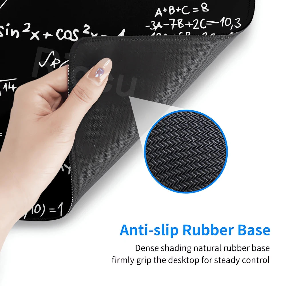Formula Science Mousepad XXL Black Desk Mats MousePads Keyboard Pad Geometric Math Formula Gamer Anti-slip PC Extended Table Mat