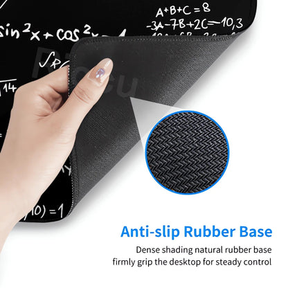 Formula Science Mousepad XXL Black Desk Mats MousePads Keyboard Pad Geometric Math Formula Gamer Anti-slip PC Extended Table Mat