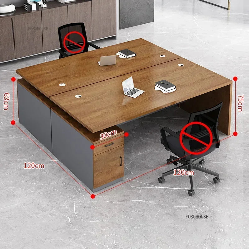 Study Room Single Computer Desk  Office Furniture Nordic Designer Staff Office Desks Nordic Simple Boss Training Office Desk GZ