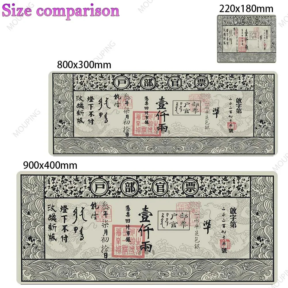Grid Desk Mat Black Mouse Pad Gamer Laptop Office Carpet Big Mousepad Xxl Anime Computer Tables Rubber Mouse Pad Large Deskmat