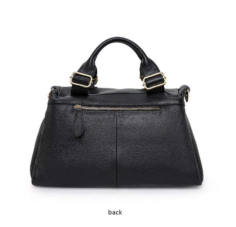 Aidrani Genuine leather handbag 2025 women's fashion bag premium leopard print luxury brand top cowhide bag