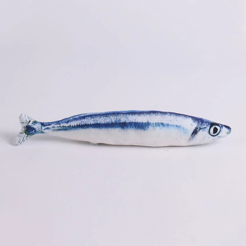 Hot sale of cat-teasing toys simulation fish tear-teasing cat chew plush toys fish cat supplies Pet supplies