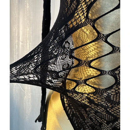 1PC Sexy Cover Up Women Bodysuit Long Sleeves Jumpsuit See Through Hollow Out  For Music festival Bodystocking W684